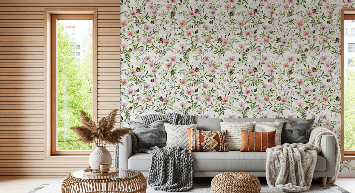 Blush Floral Dream By Uta Naumann Wallpaper⁠