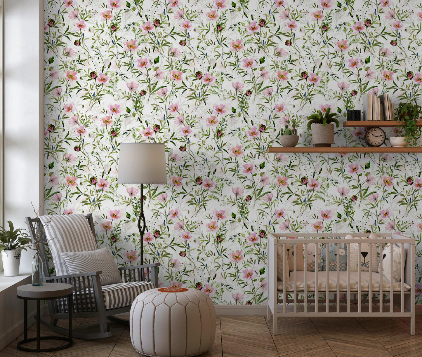 Blush Floral Dream By Uta Naumann Wallpaper⁠