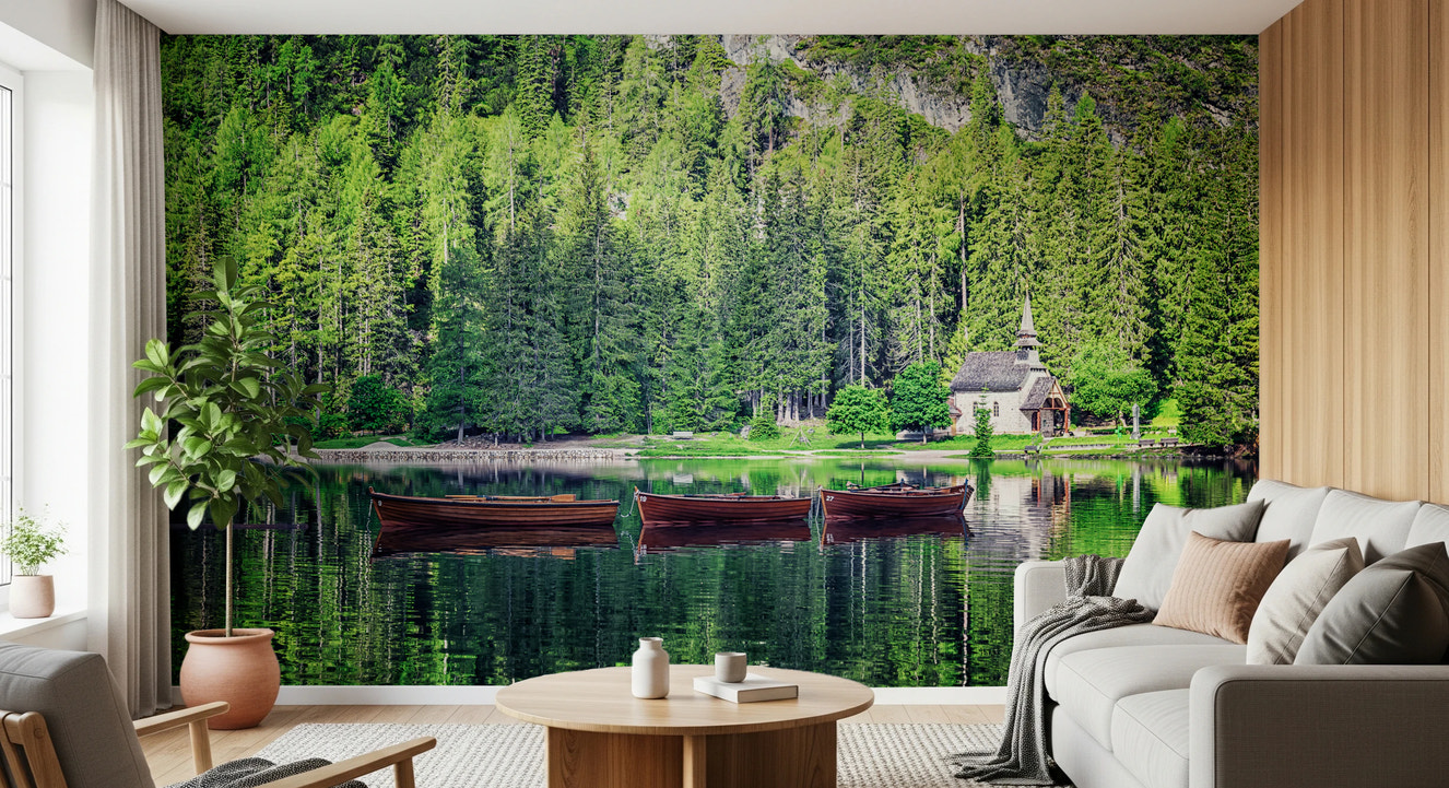 Forest Lake Retreat Wall Mural