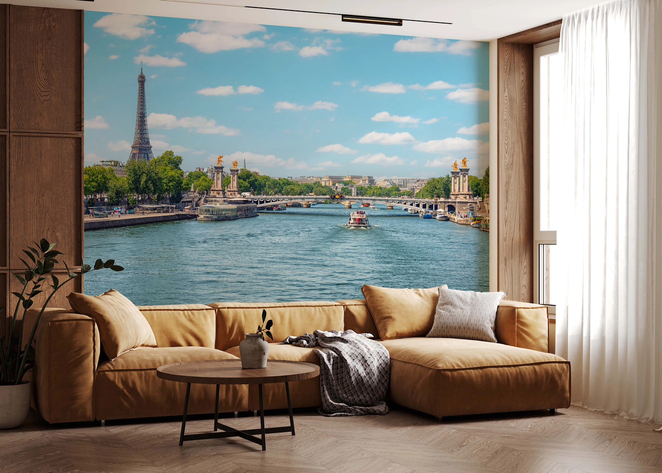 Seine Reflections Wall Mural