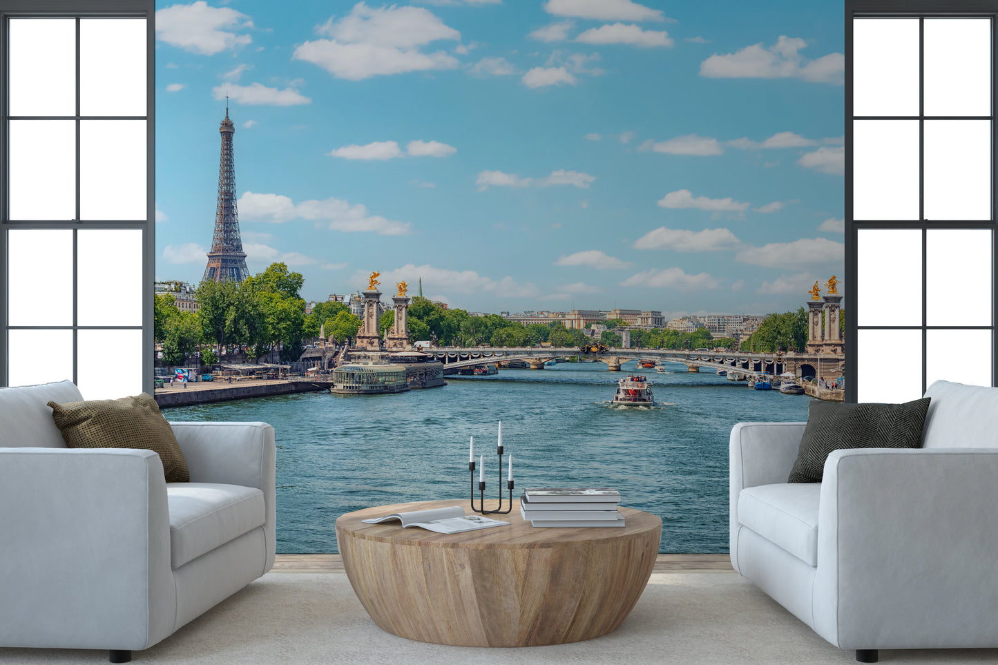 Seine Reflections Wall Mural