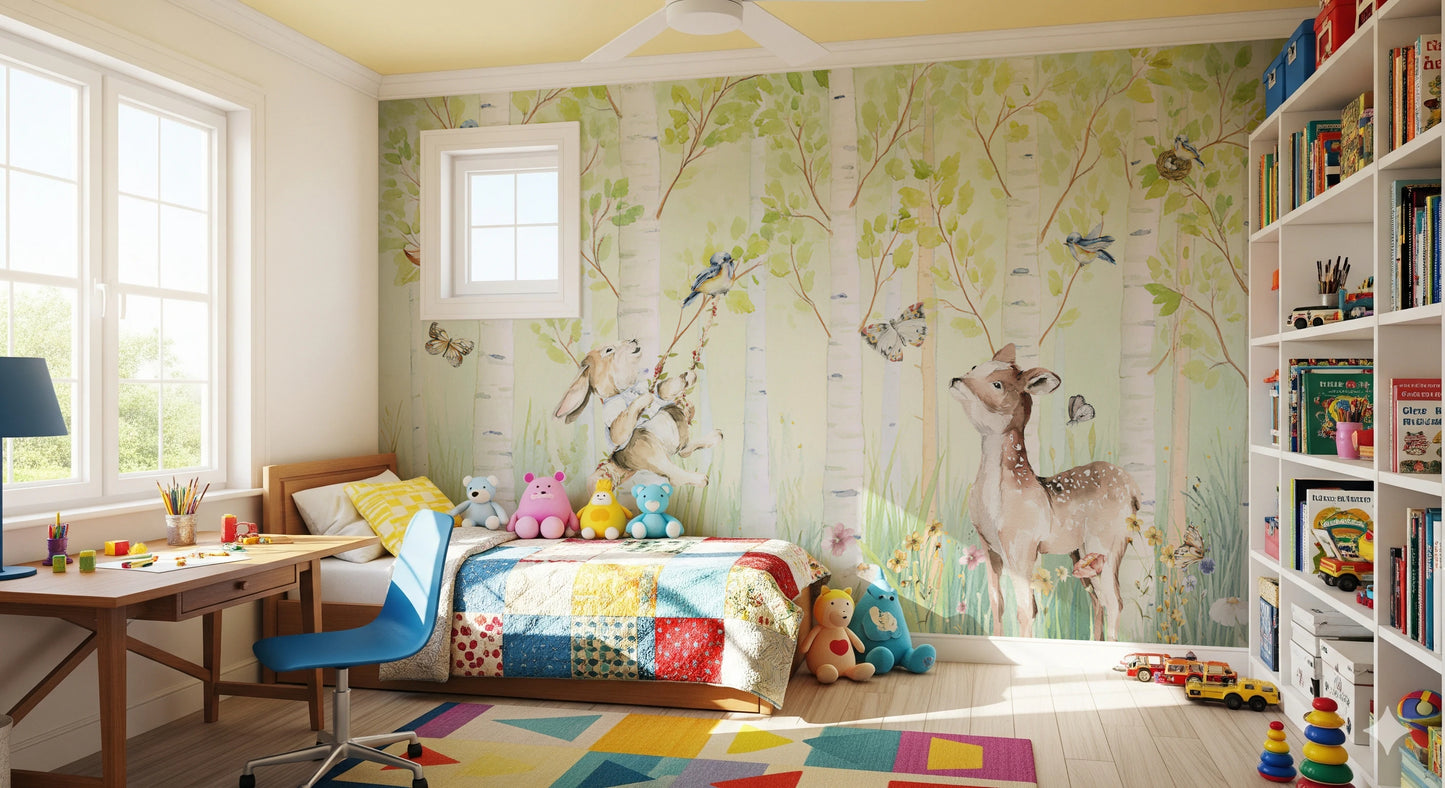 Enchanted Forest Nursery Friends Wall Mural