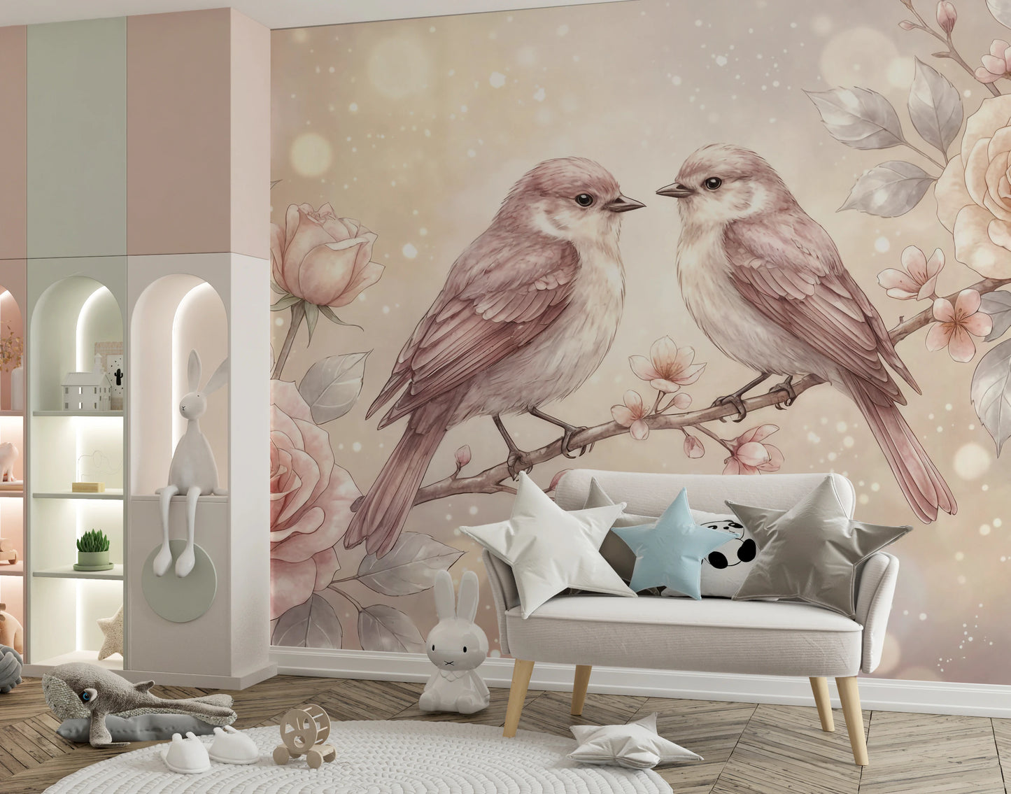 Floral Serenade Wall Mural