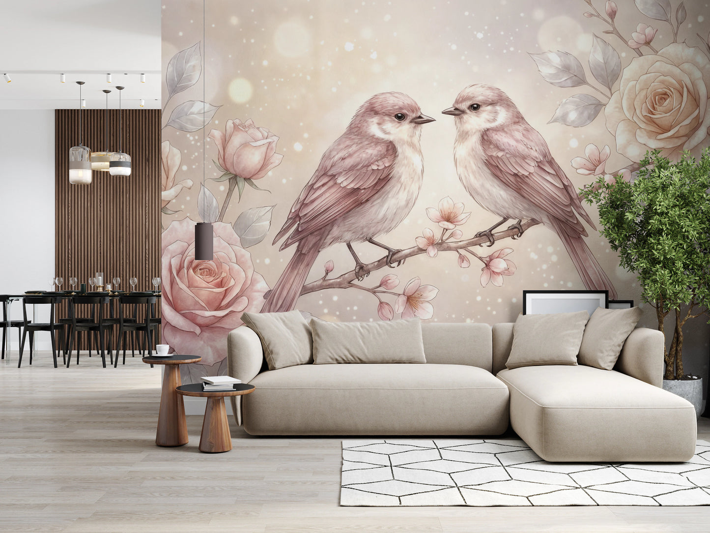 Floral Serenade Wall Mural