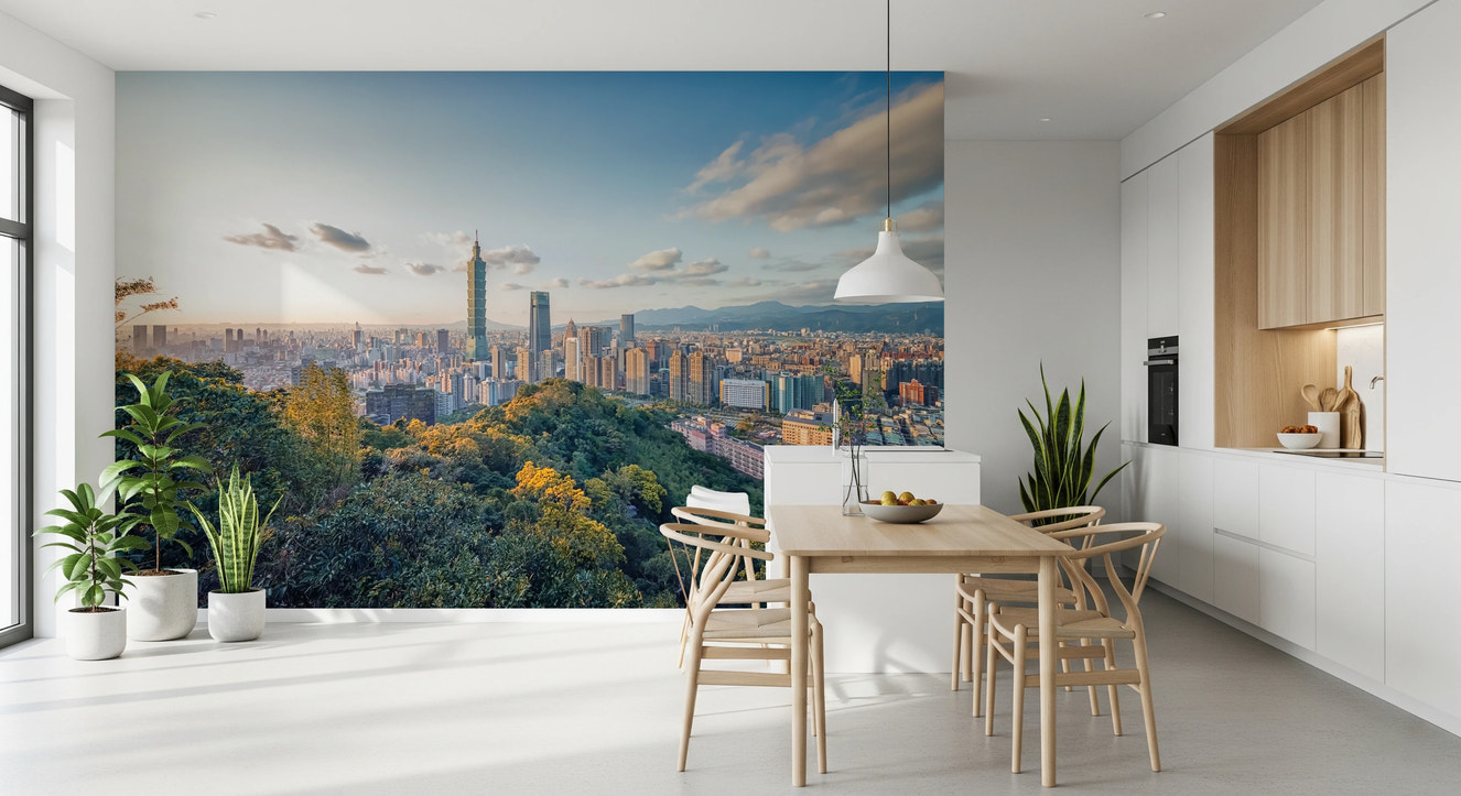 Cityscape Vista Wall Mural