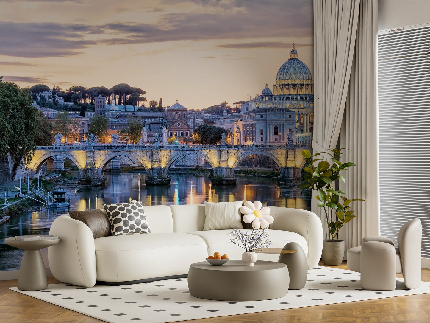 Eternal City Lights Wall Mural