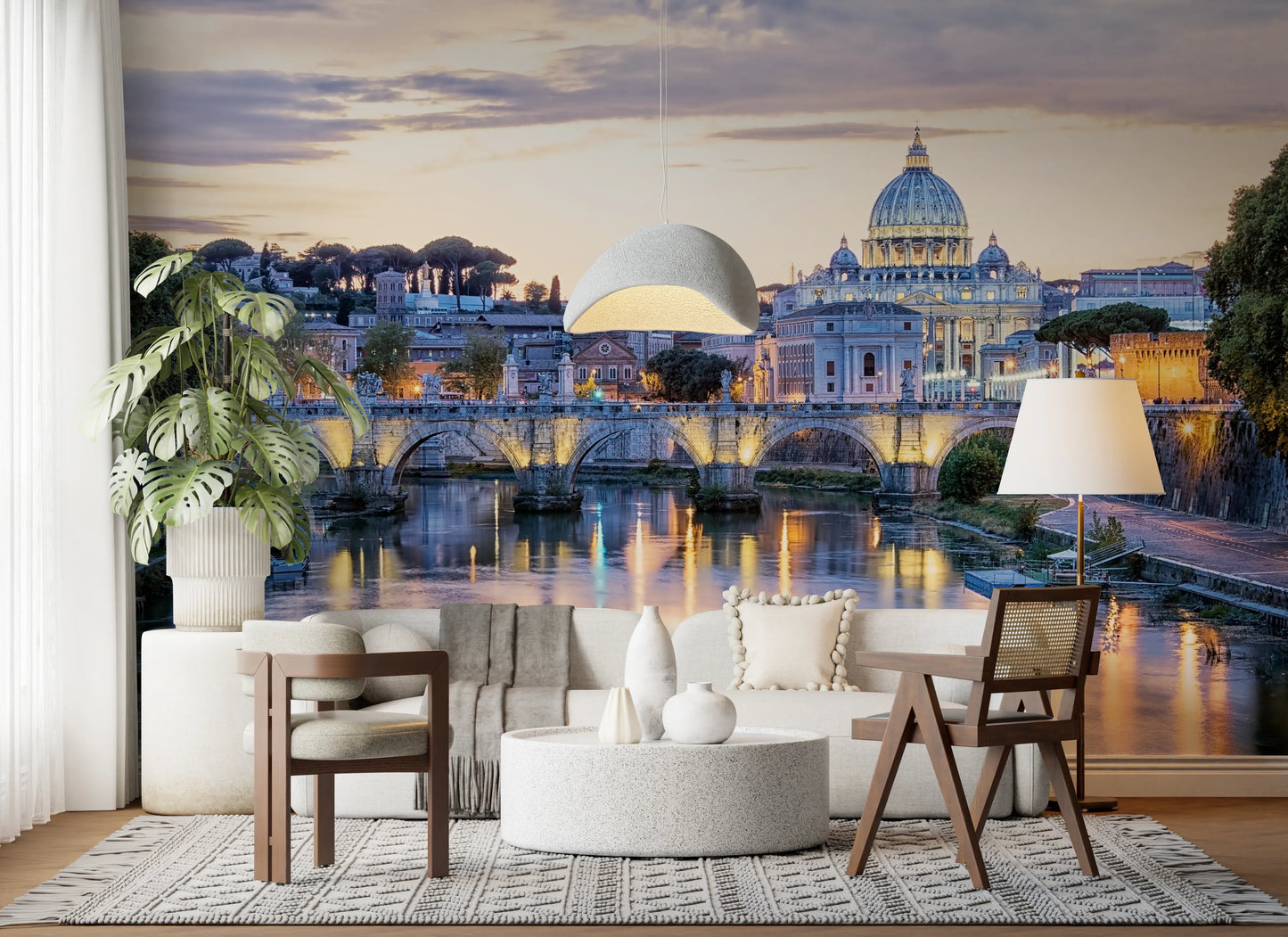 Eternal City Lights Wall Mural