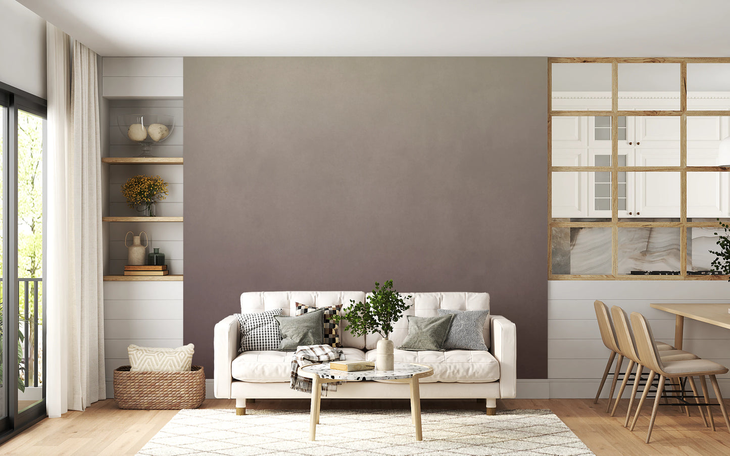 Dirty Paper - Ombre Lilac Wall Mural