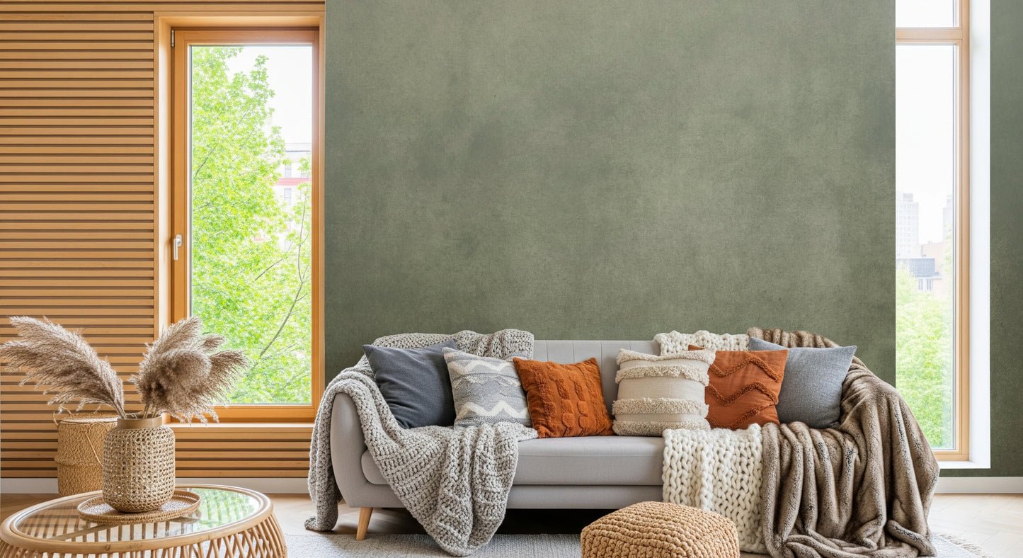 Dirty Paper - Ombre Sage Wall Mural