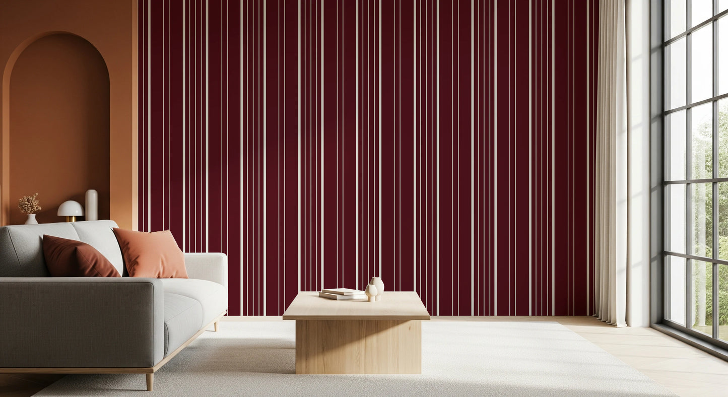Crimson Stripes Wallpaper⁠