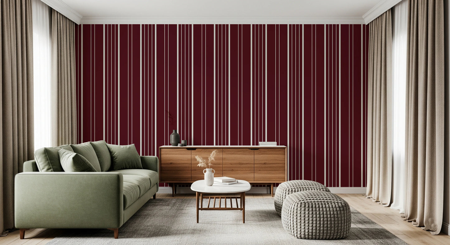 Crimson Stripes Wallpaper⁠