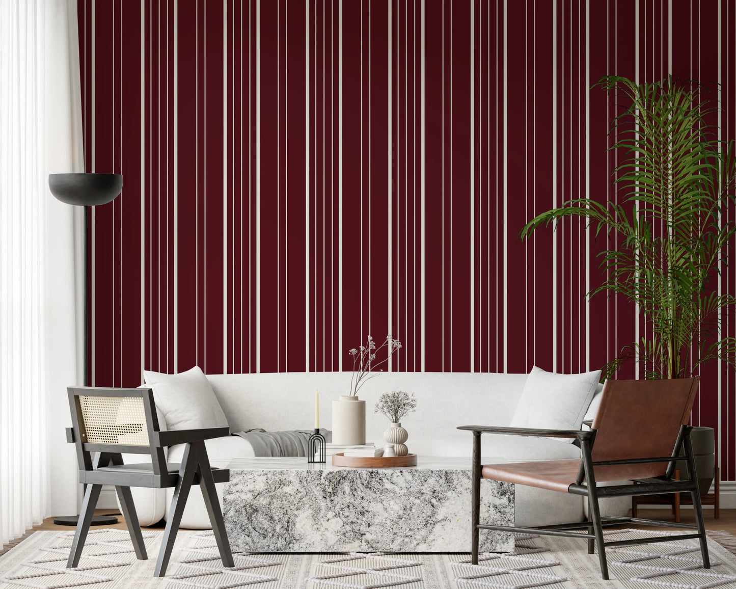 Crimson Stripes Wallpaper⁠