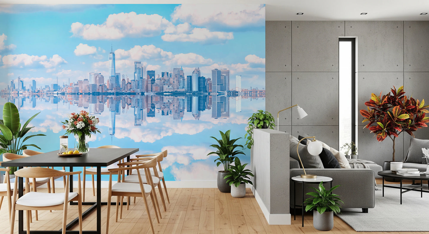Skyline Reflection Wall Mural