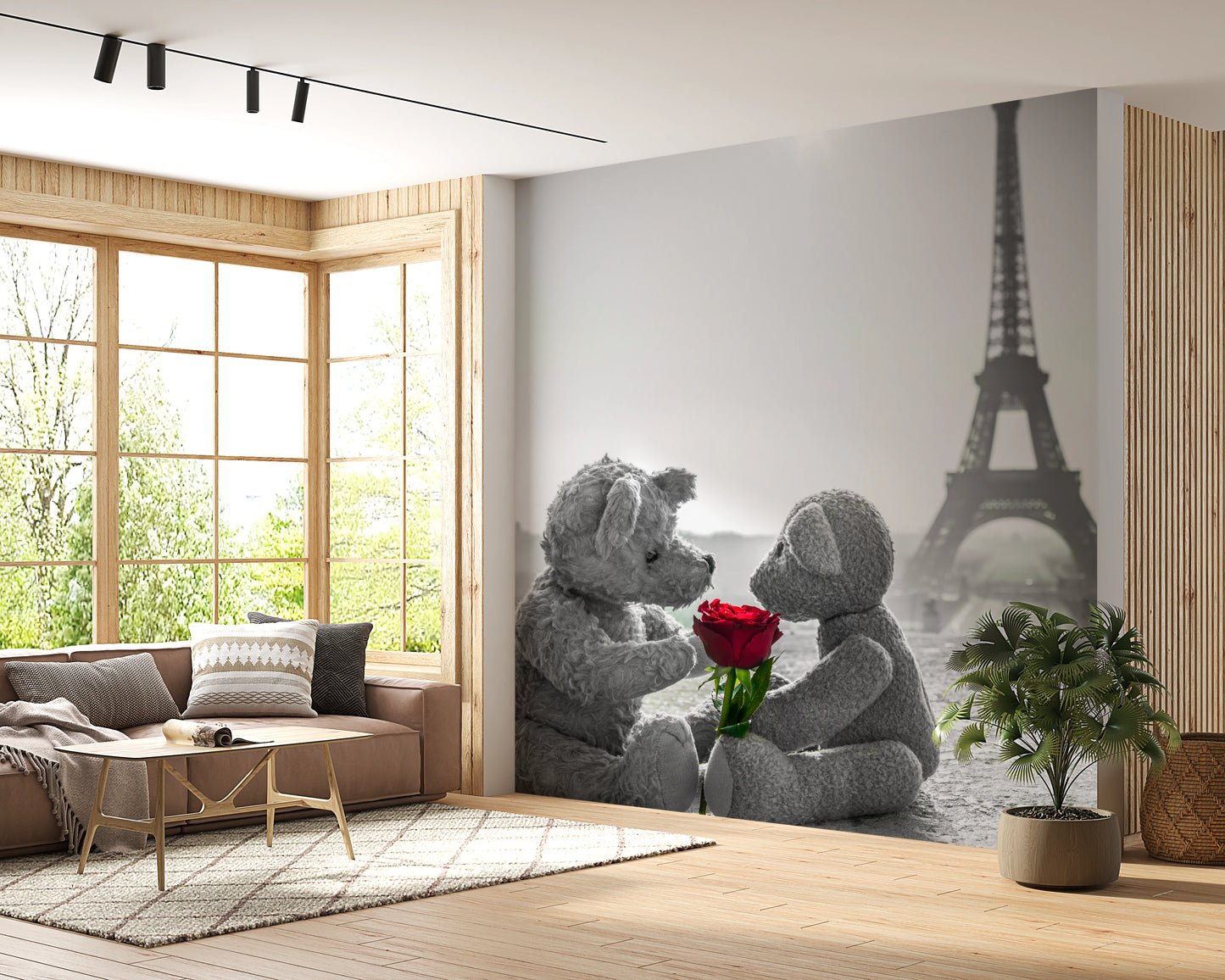 Teddy Bears in Love  Wall Mural