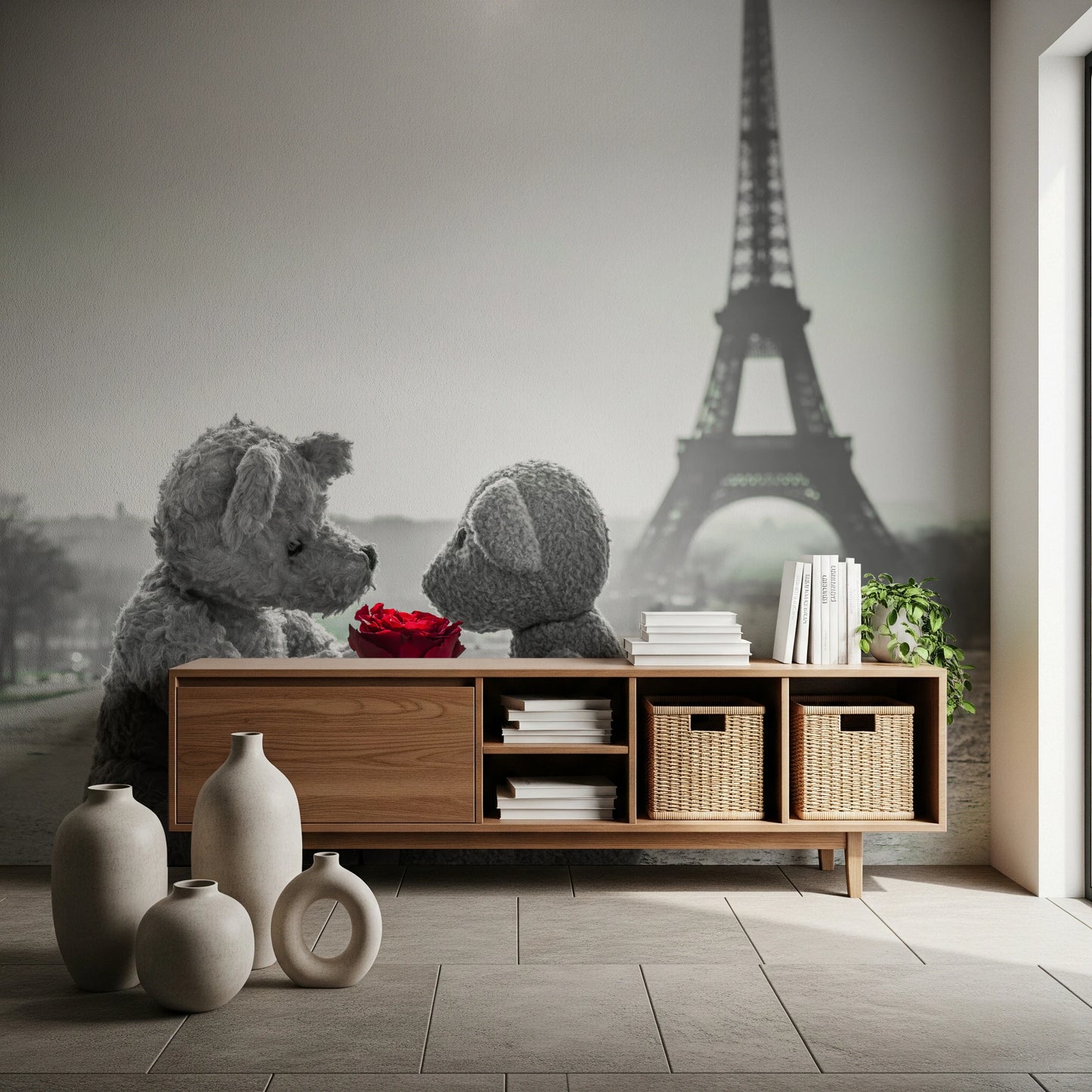 Teddy Bears in Love  Wall Mural