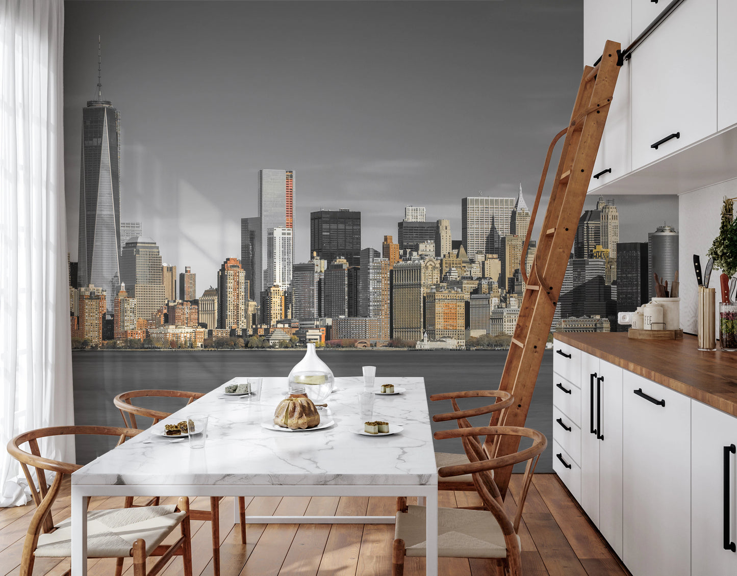 Skyline of New York City Wall Mural