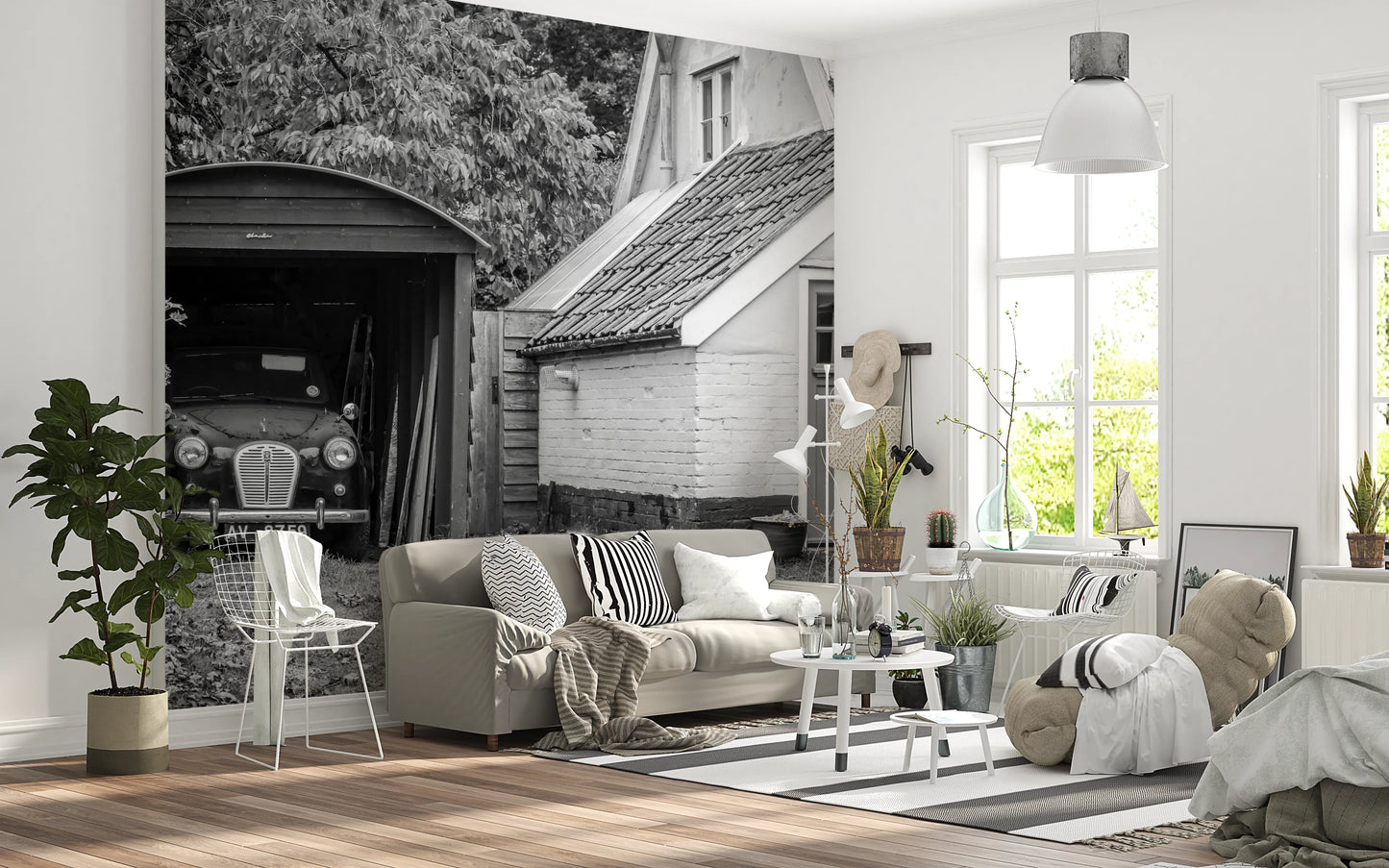 Retro Vehicle Hideaway Wall Mural