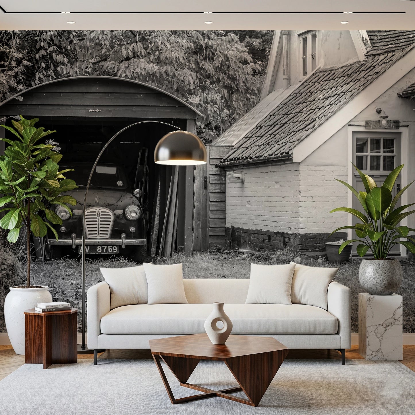 Retro Vehicle Hideaway Wall Mural