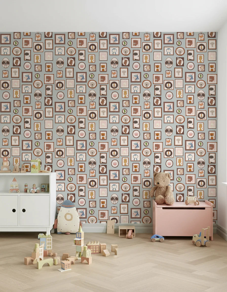 Whimsical Animal Portraits Wallpaper⁠