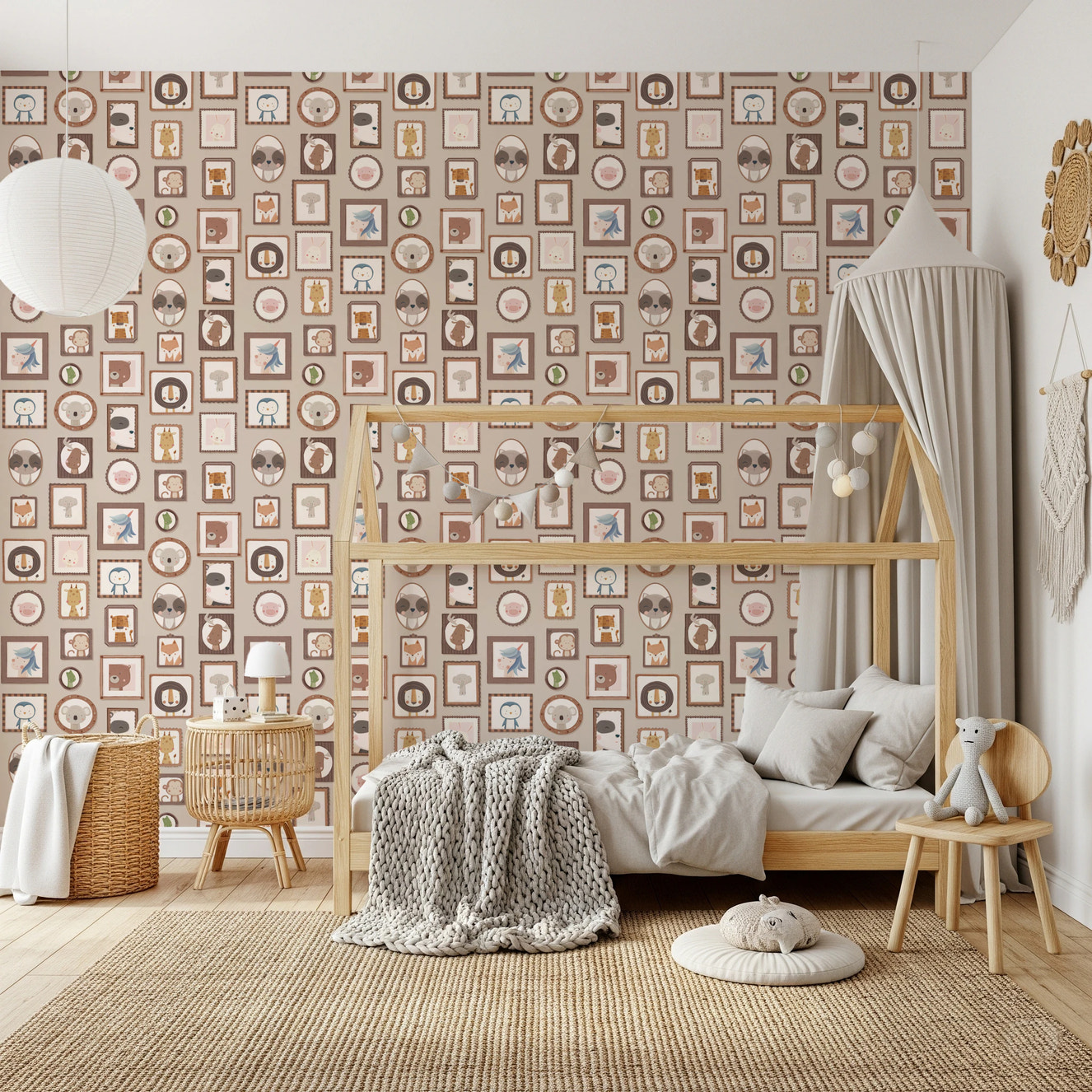 Cute Animal Frames  Wallpaper⁠