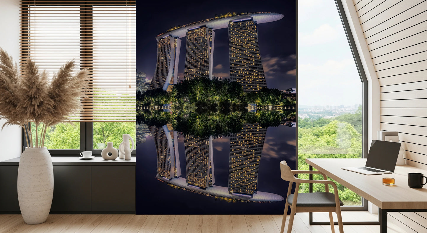 Singaore Reflection Wall Mural