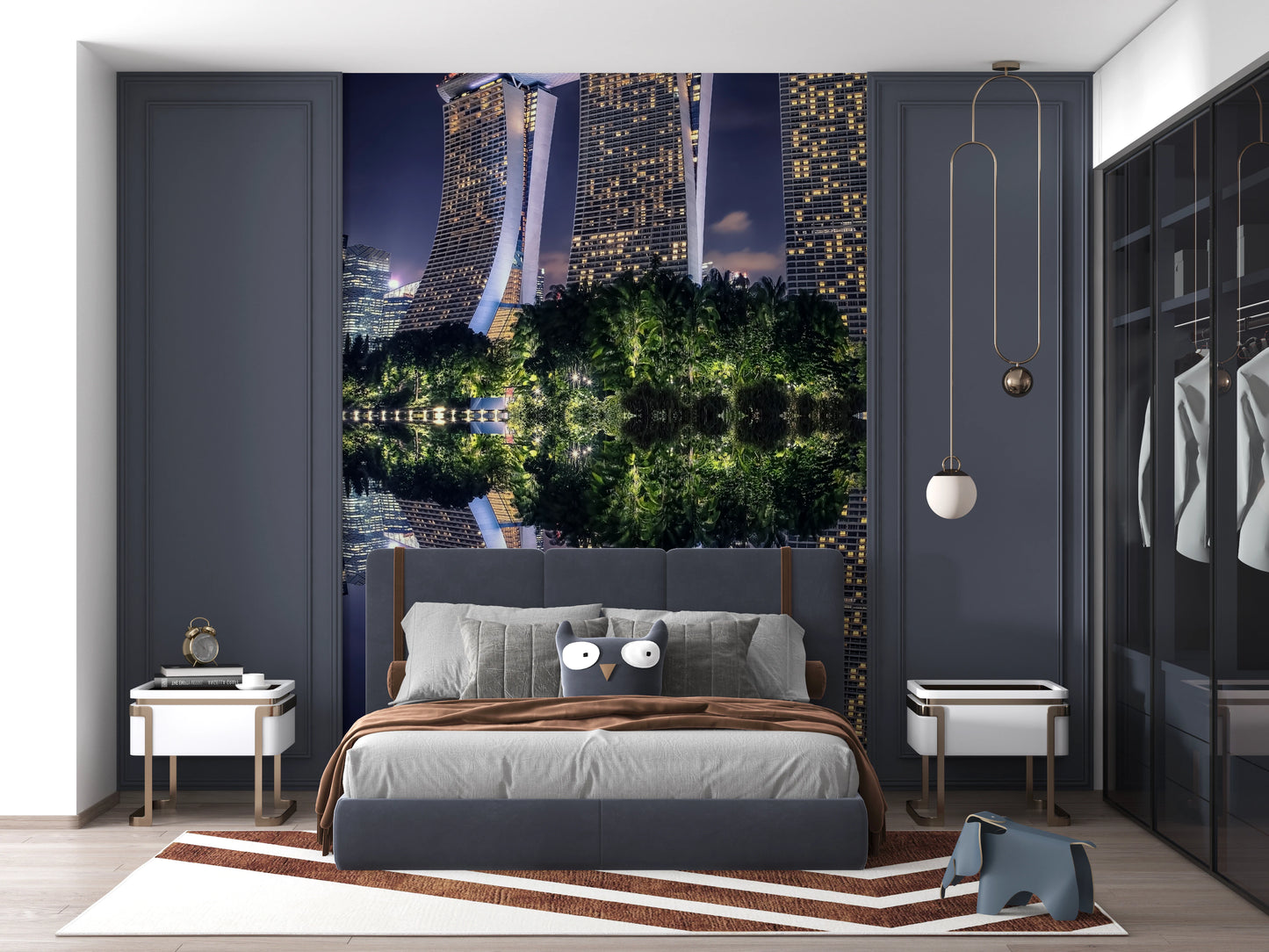 Singaore Reflection Wall Mural