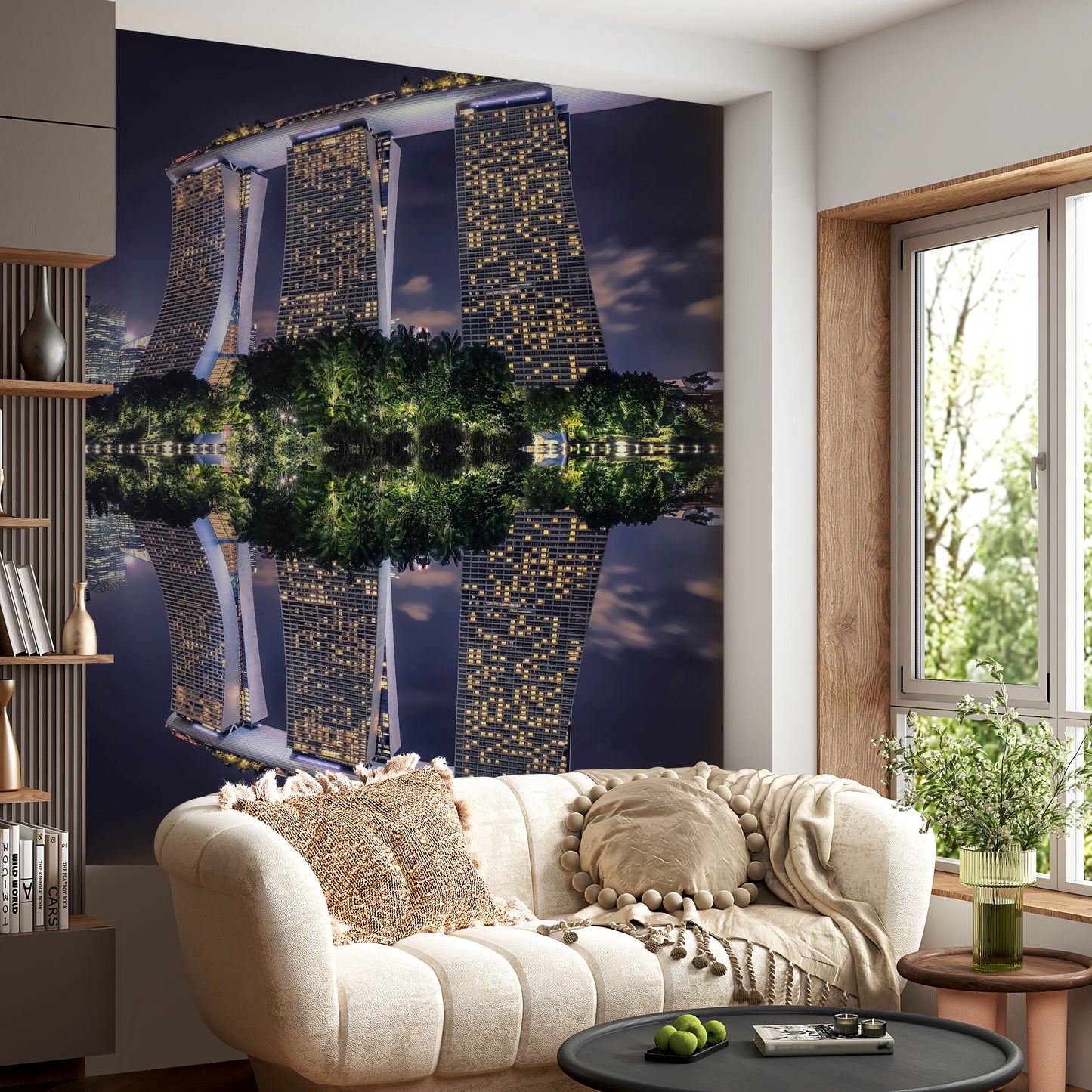 Singaore Reflection Wall Mural