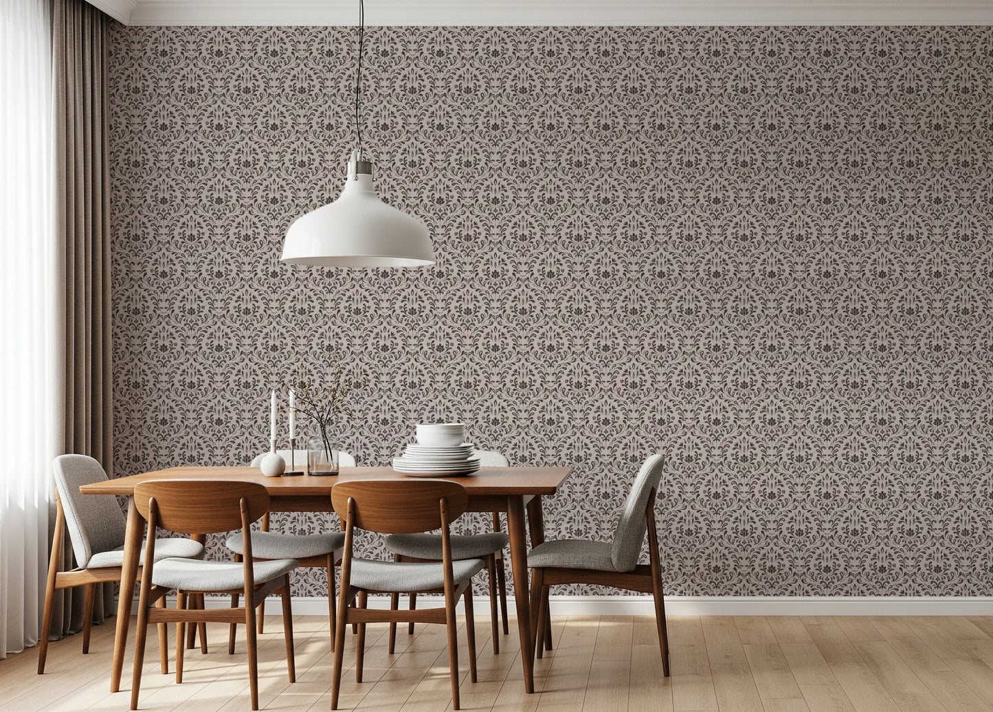 Rustic Damask Wallpaper⁠