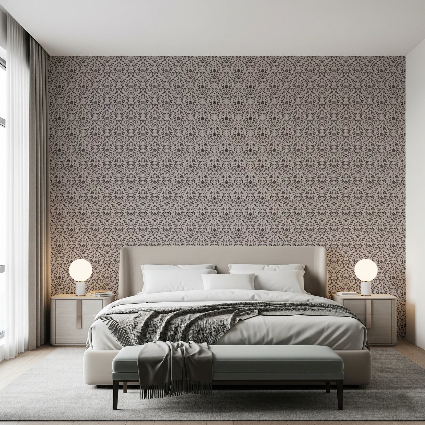 Rustic Damask Wallpaper⁠