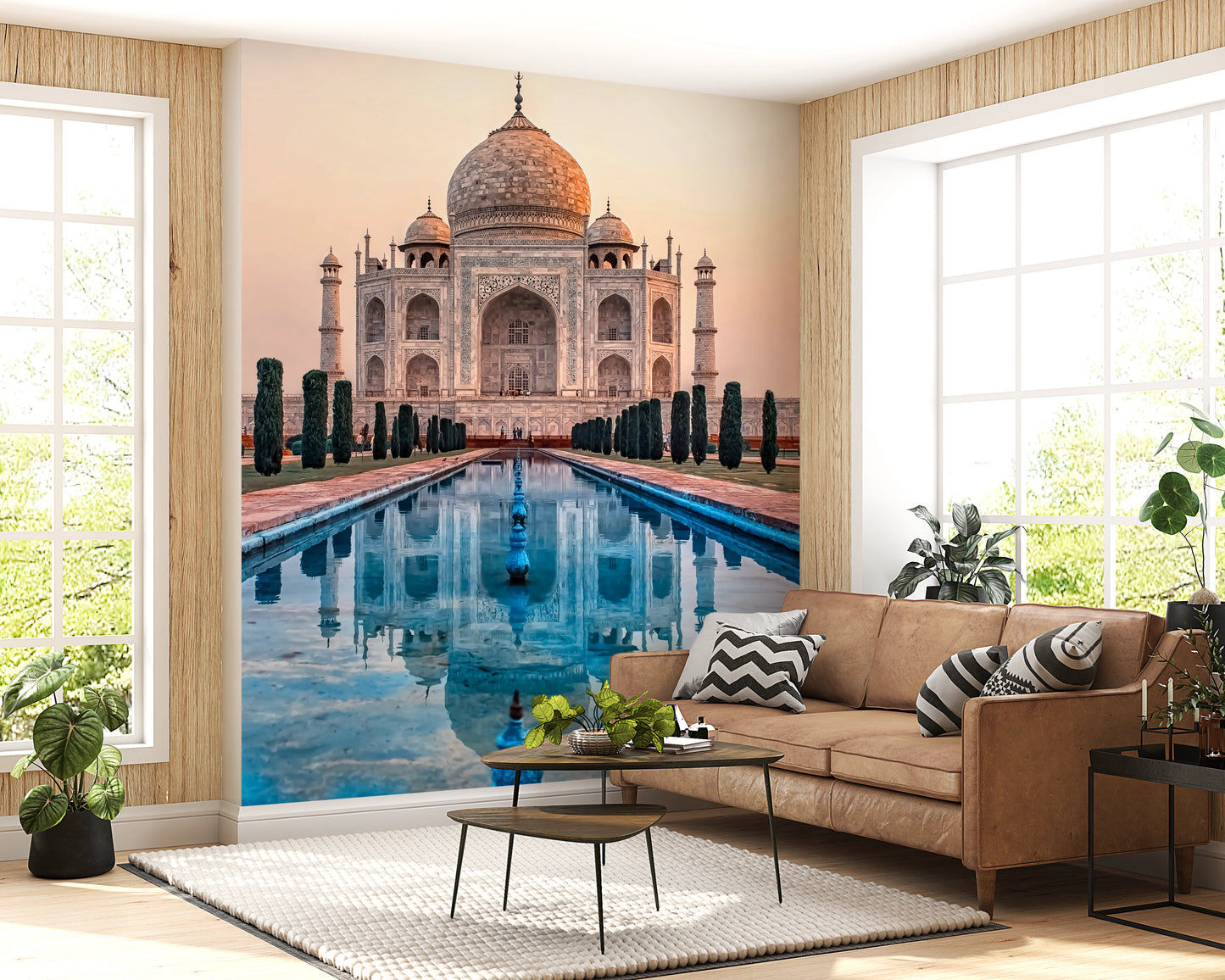 Taj Reflection Wall Mural