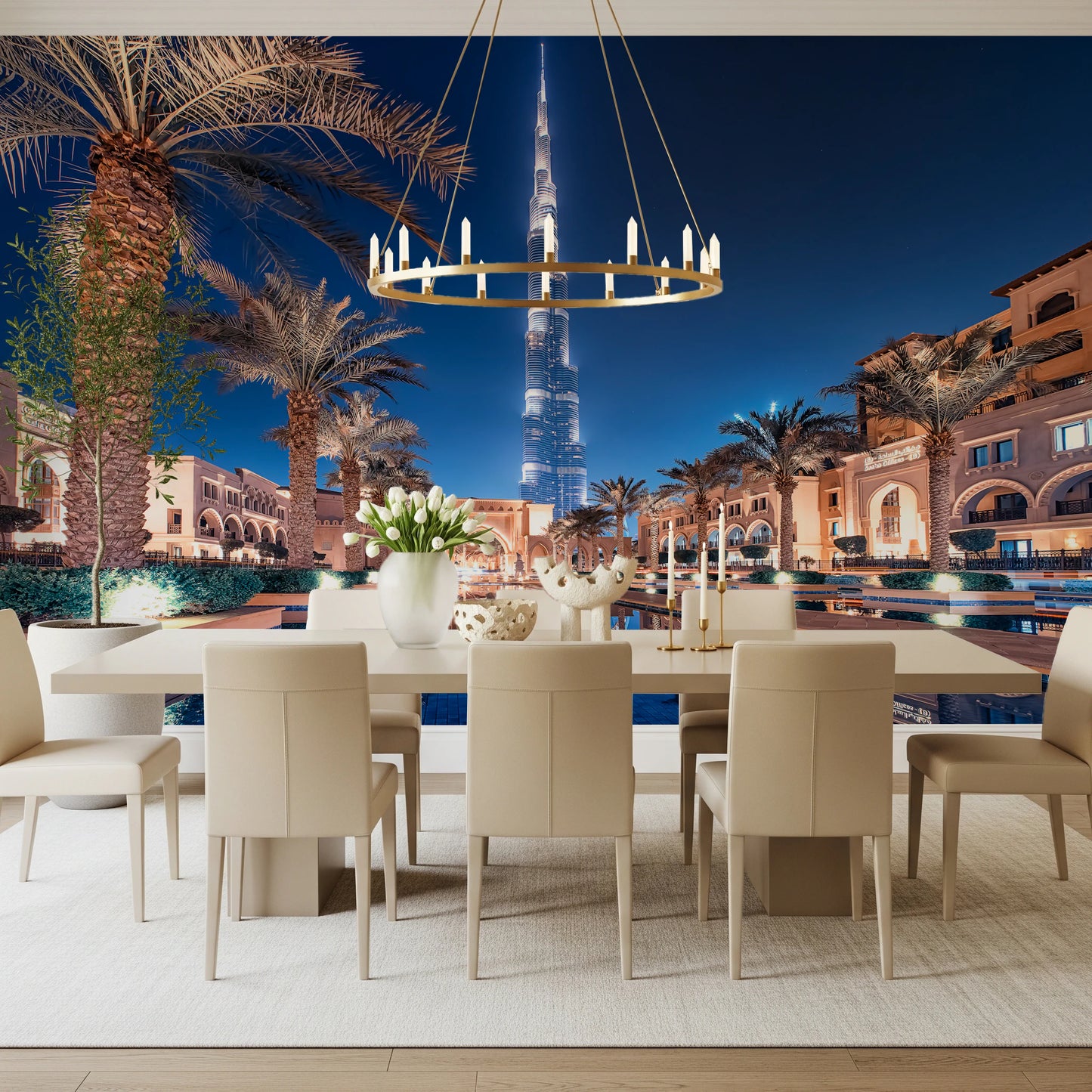 Burj Reflection Wall Mural