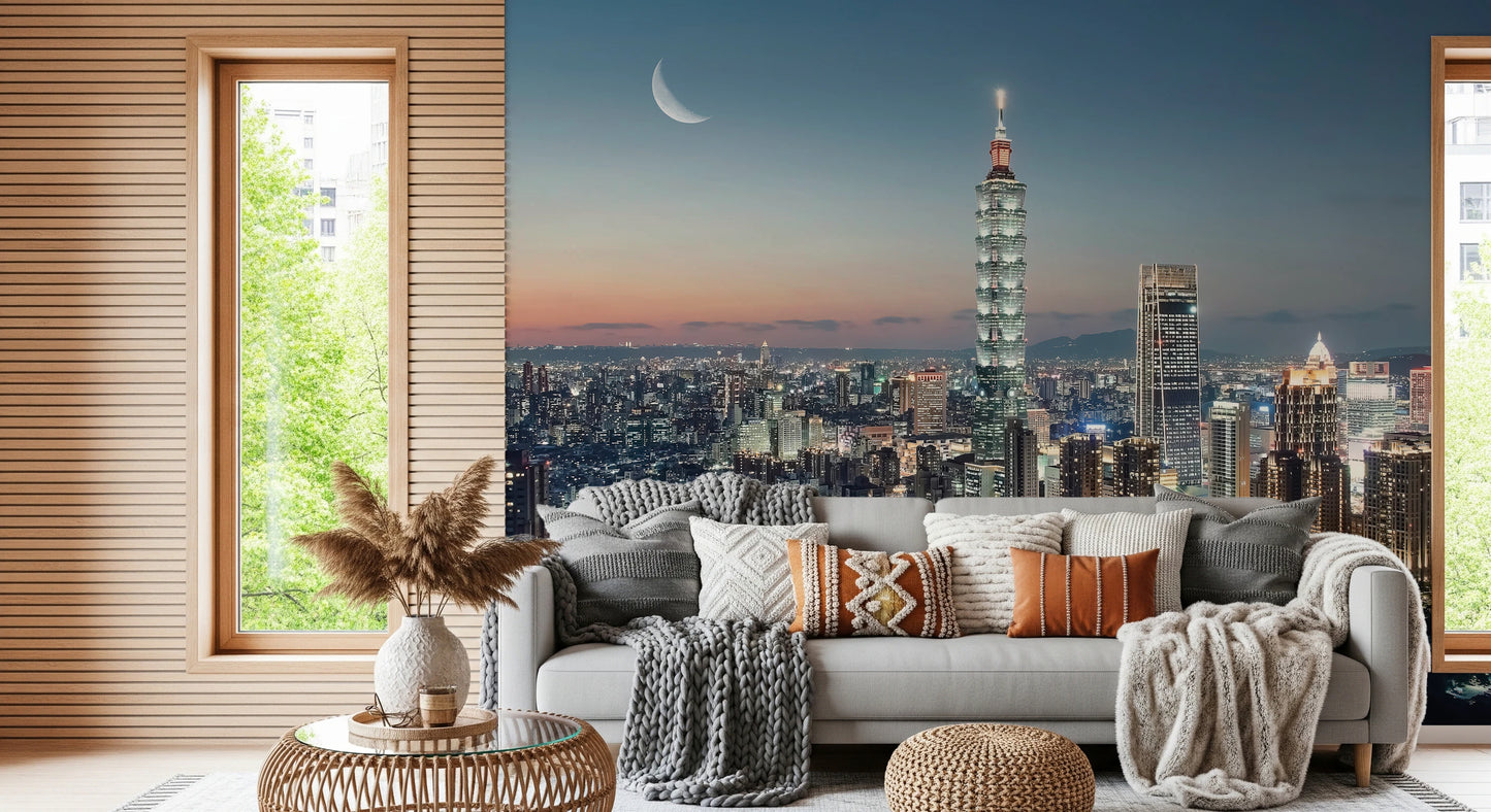 Taipei Nights Wall Mural