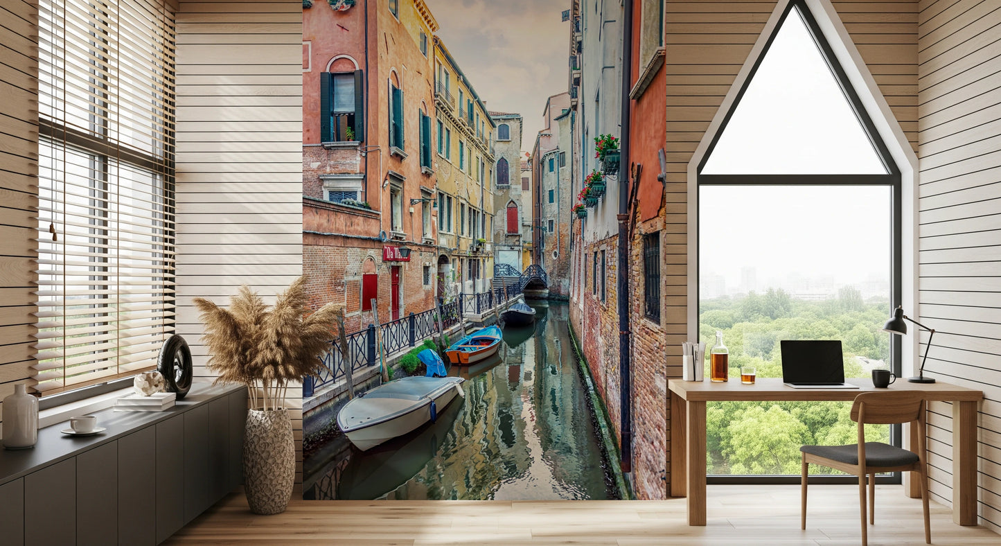 Venetian Canal Serenade Wall Mural