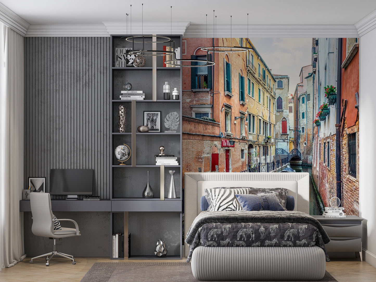 Venetian Canal Serenade Wall Mural