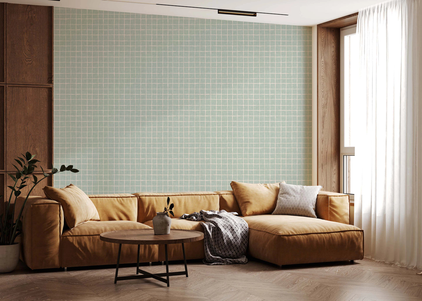 Minty Squares Wallpaper⁠