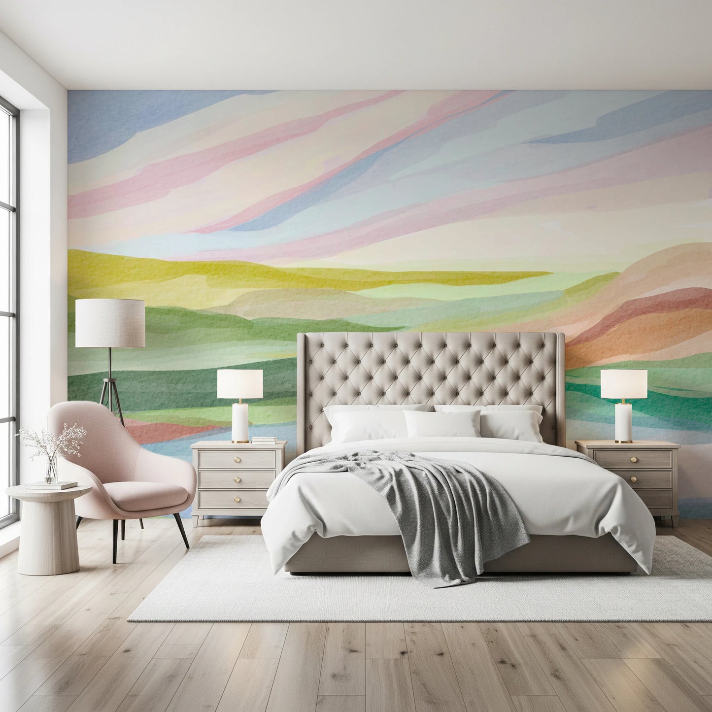 Hills and Hues Wall Mural