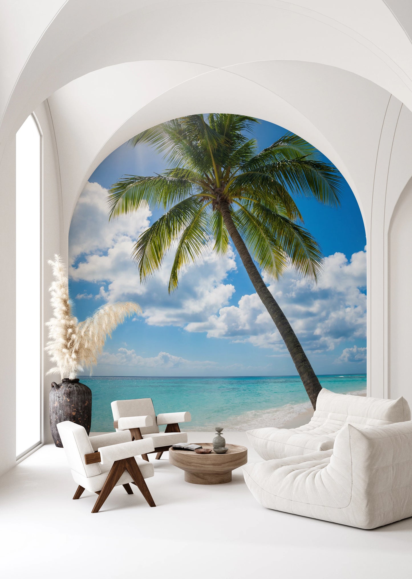 Sun-Kissed Palms Wall Mural