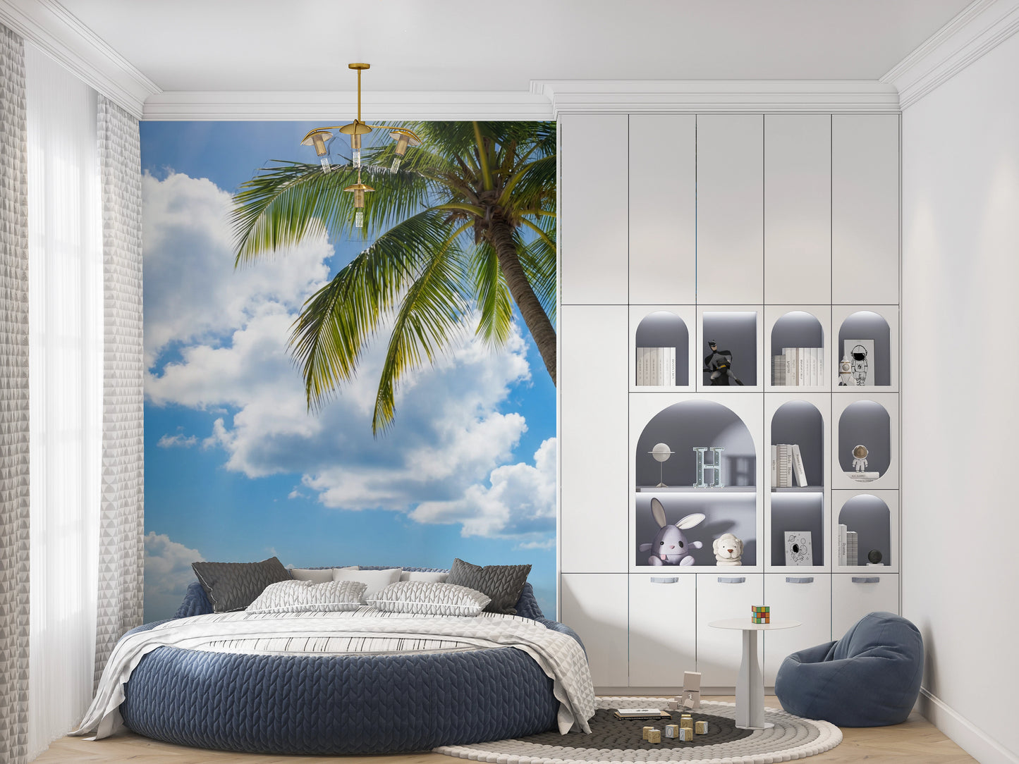 Sun-Kissed Palms Wall Mural