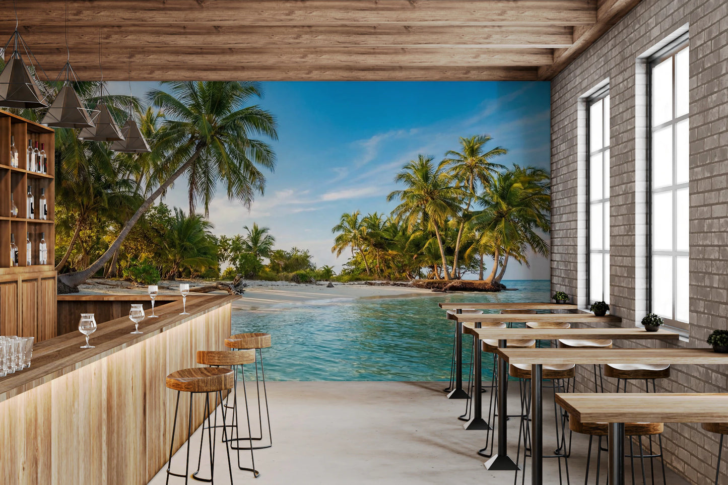 Island Serenity Wall Mural