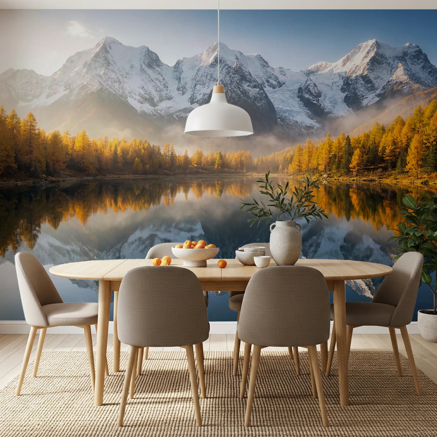 Mirror Mountain Vista Wall Mural