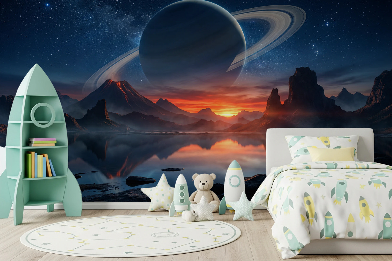 Cosmic Reflection Wall Mural