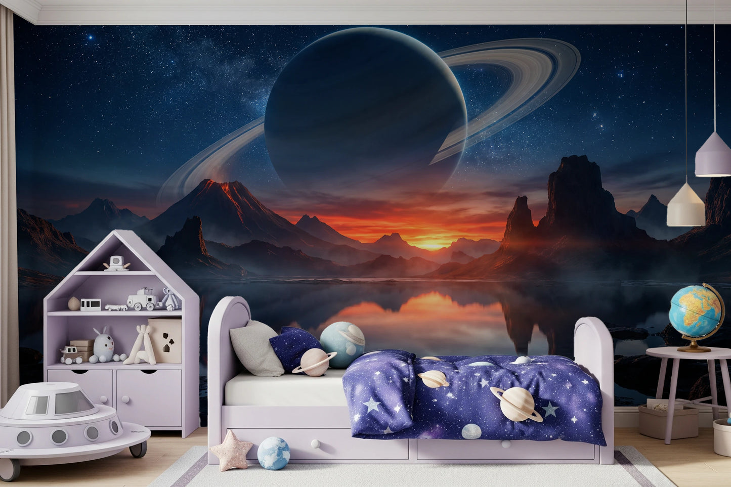 Cosmic Reflection Wall Mural
