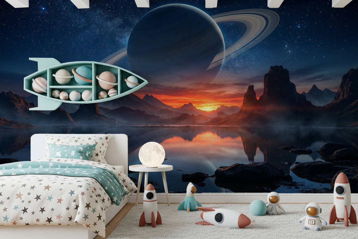 Cosmic Reflection Wall Mural