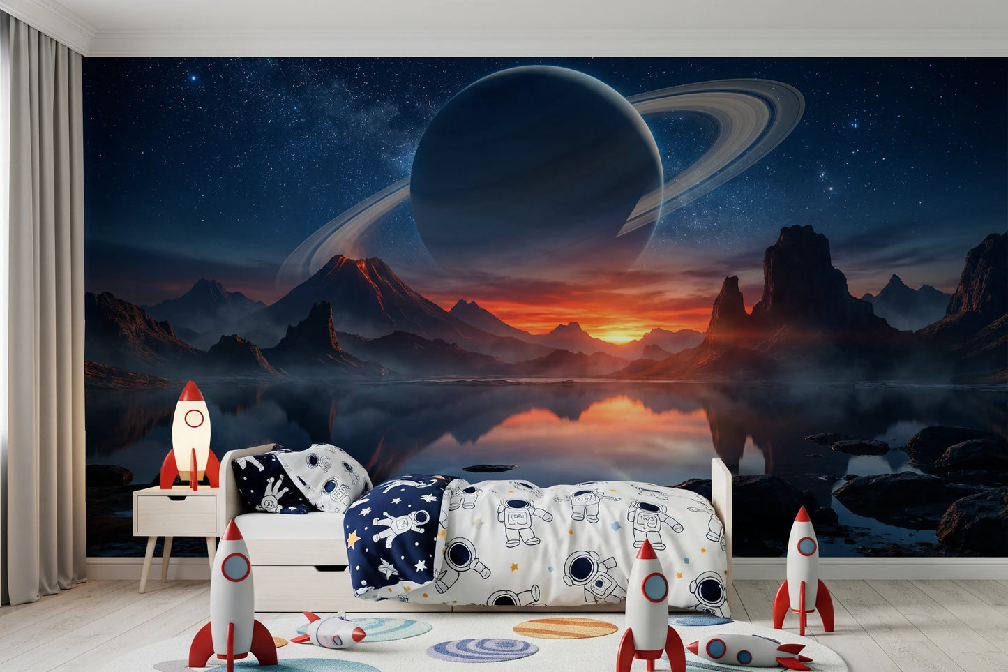 Cosmic Reflection Wall Mural