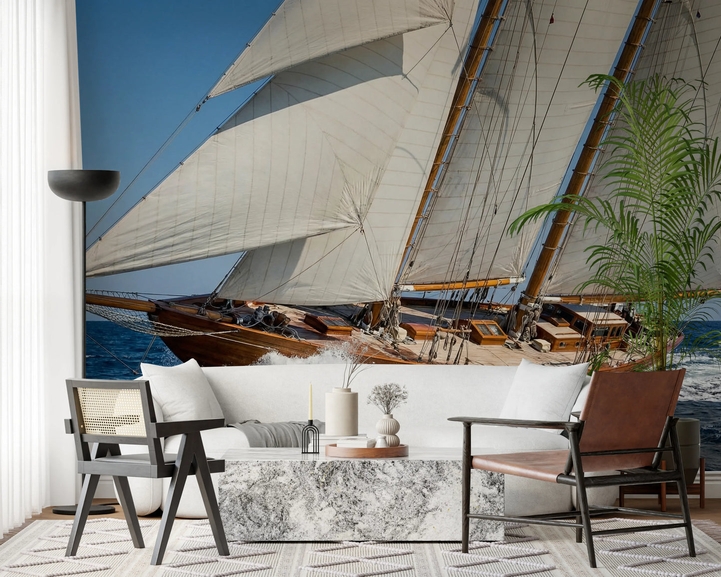 Sailing Serenity Wall Mural