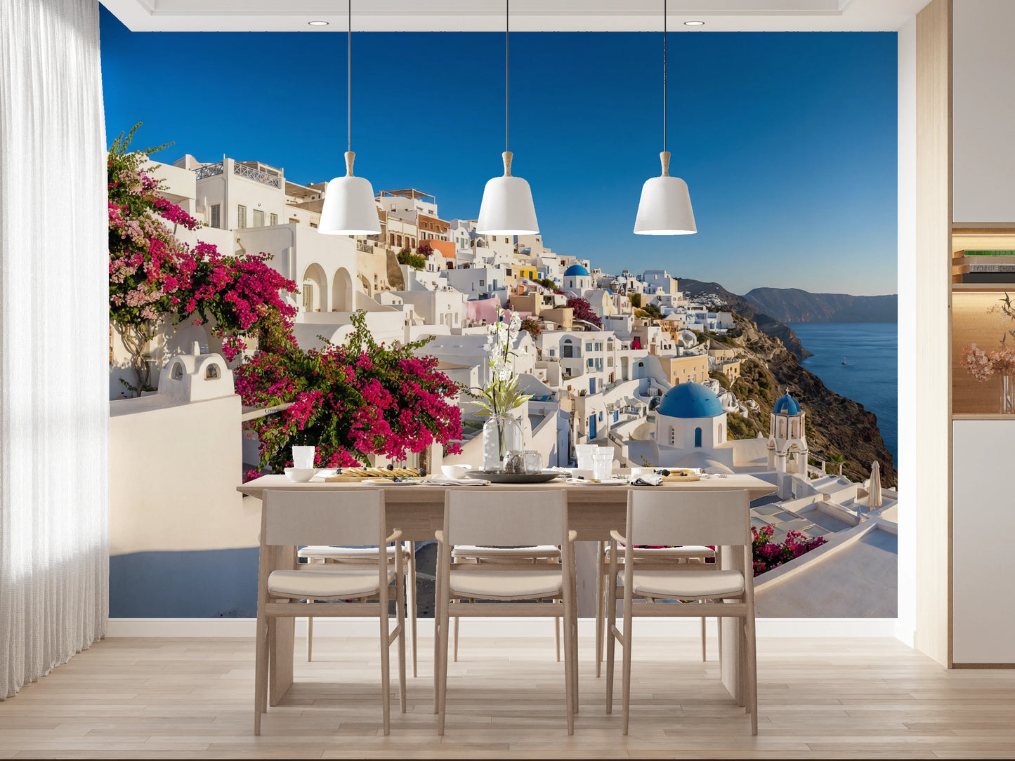 Santorini Dreamscape Wall Mural
