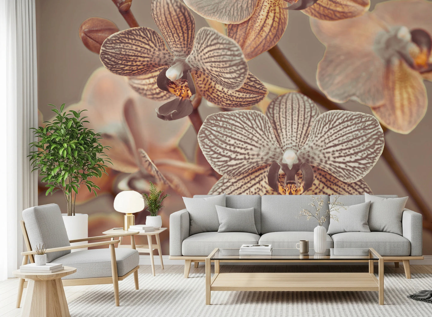 Orchid Whisper Wall Mural
