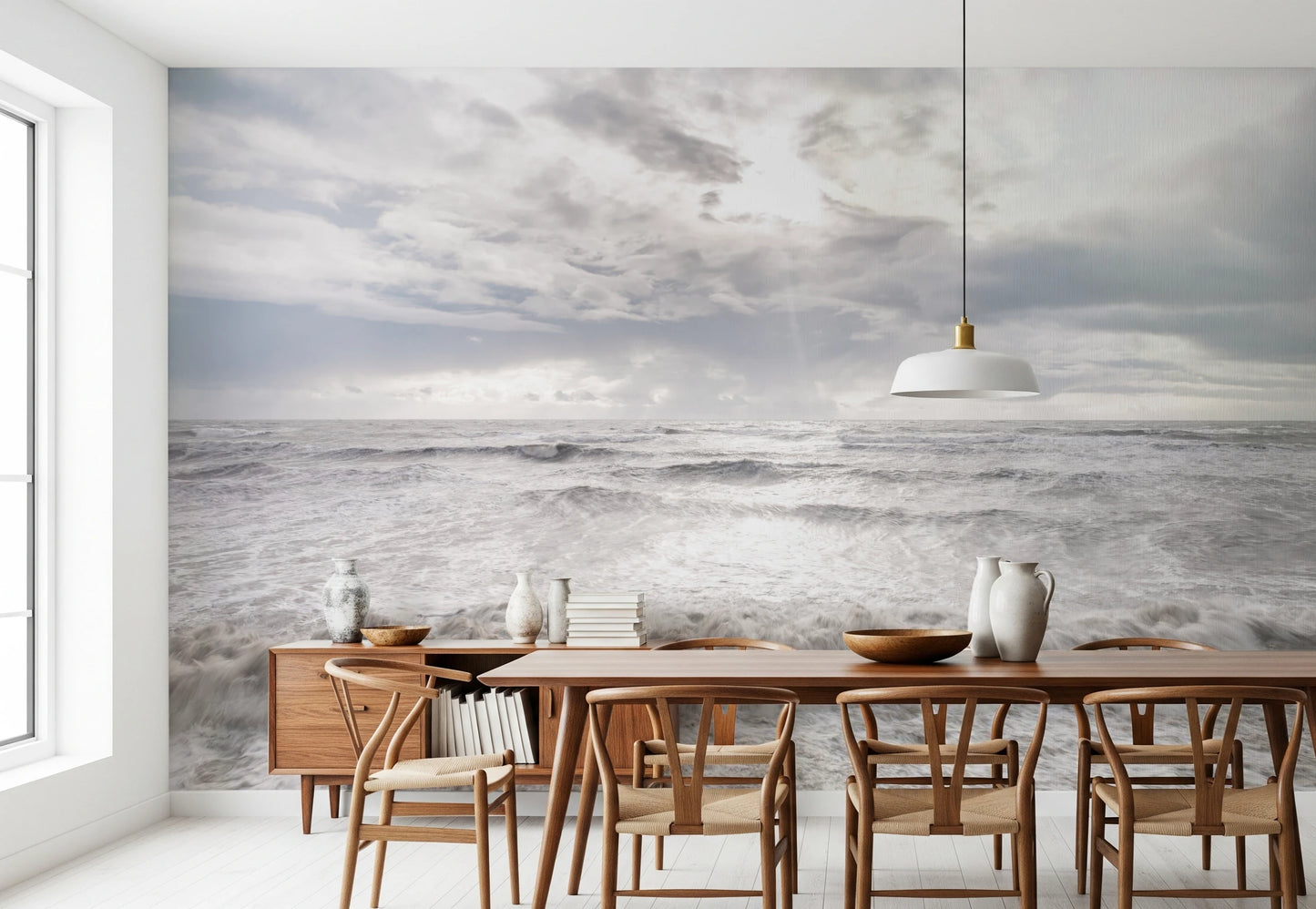 Rough Stormy Sea Wall Mural