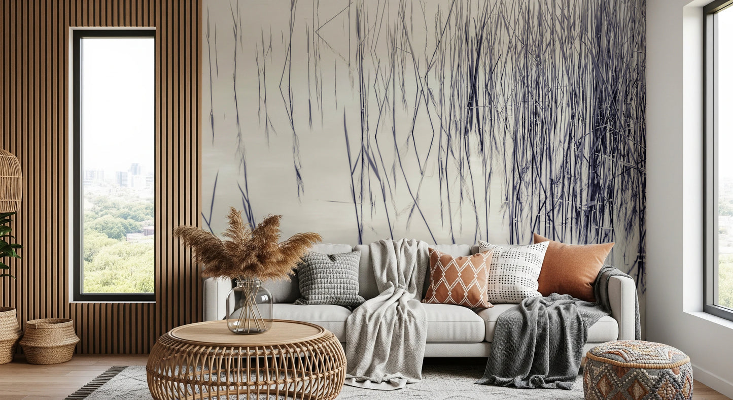 Grassy Reflections Wall Mural