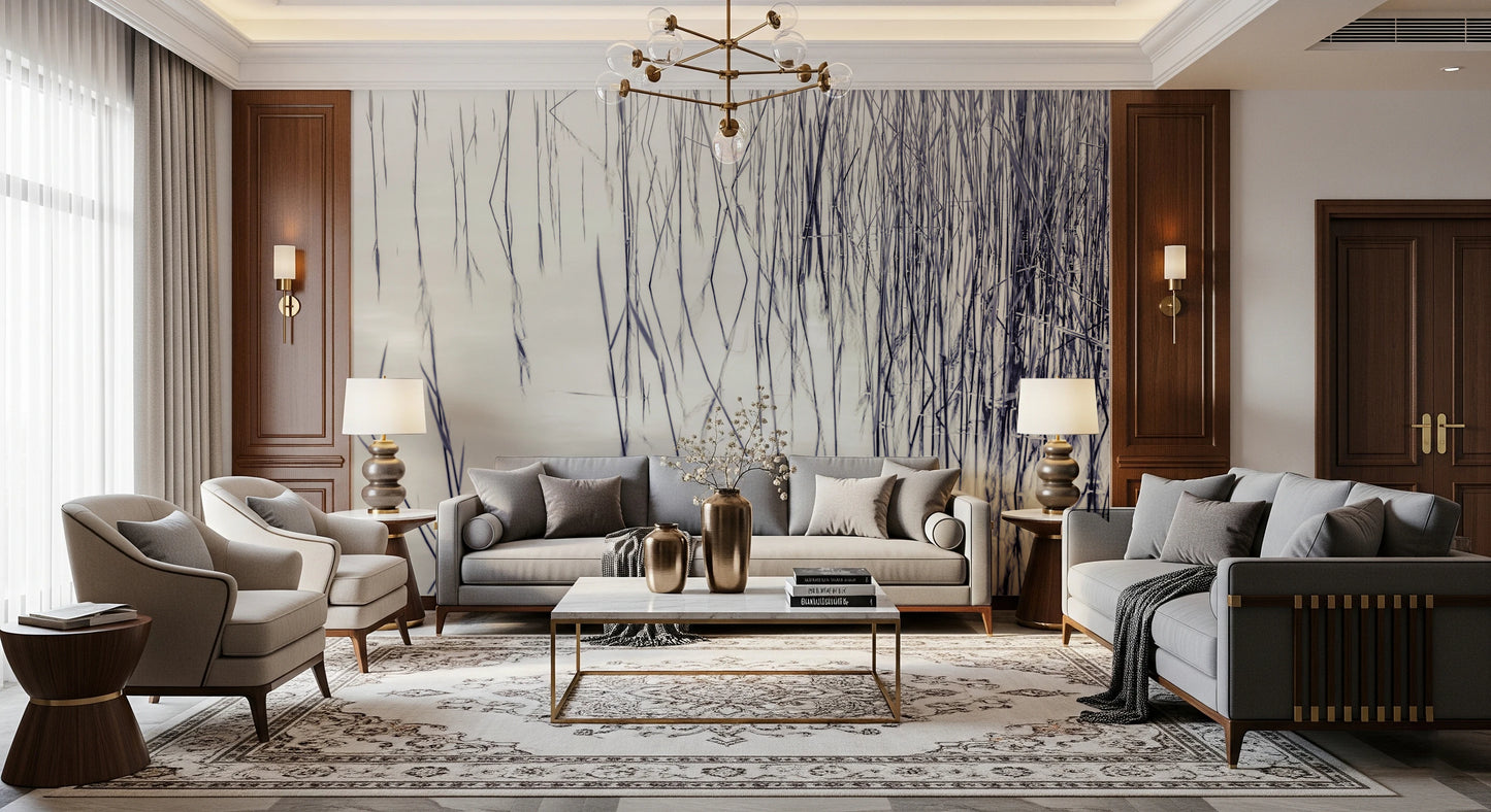 Grassy Reflections Wall Mural